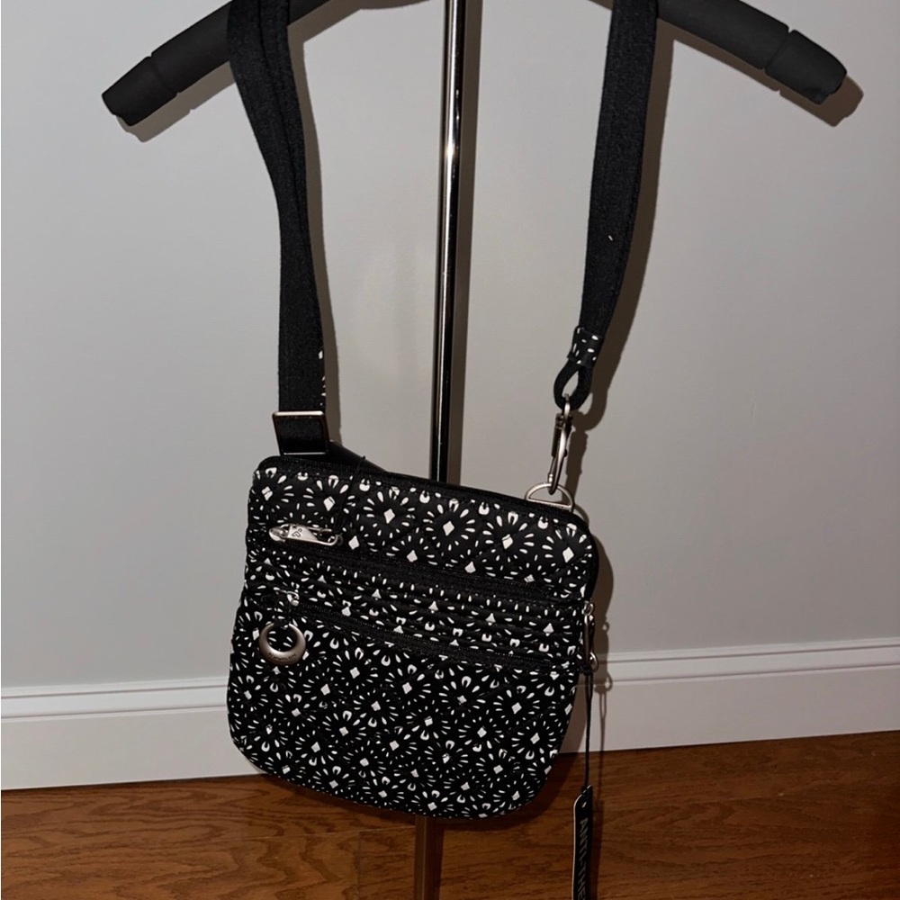 Stylish Black and White Crossbody Bag